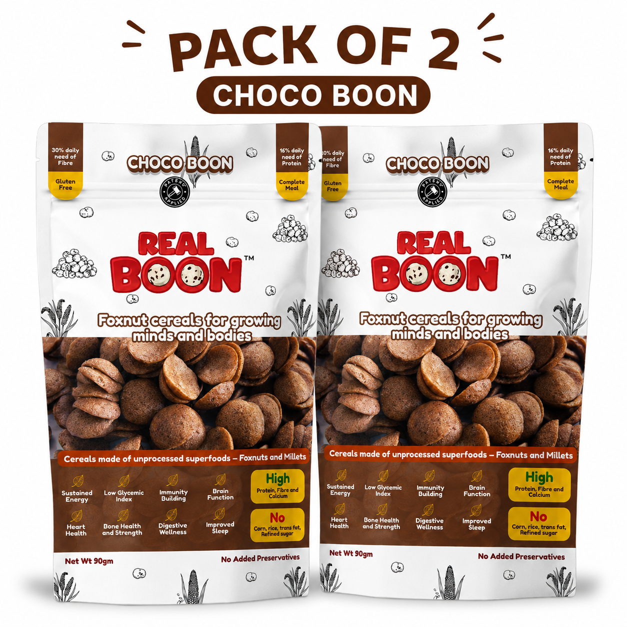 Real Boon - Makhana Millet Choco Cereal