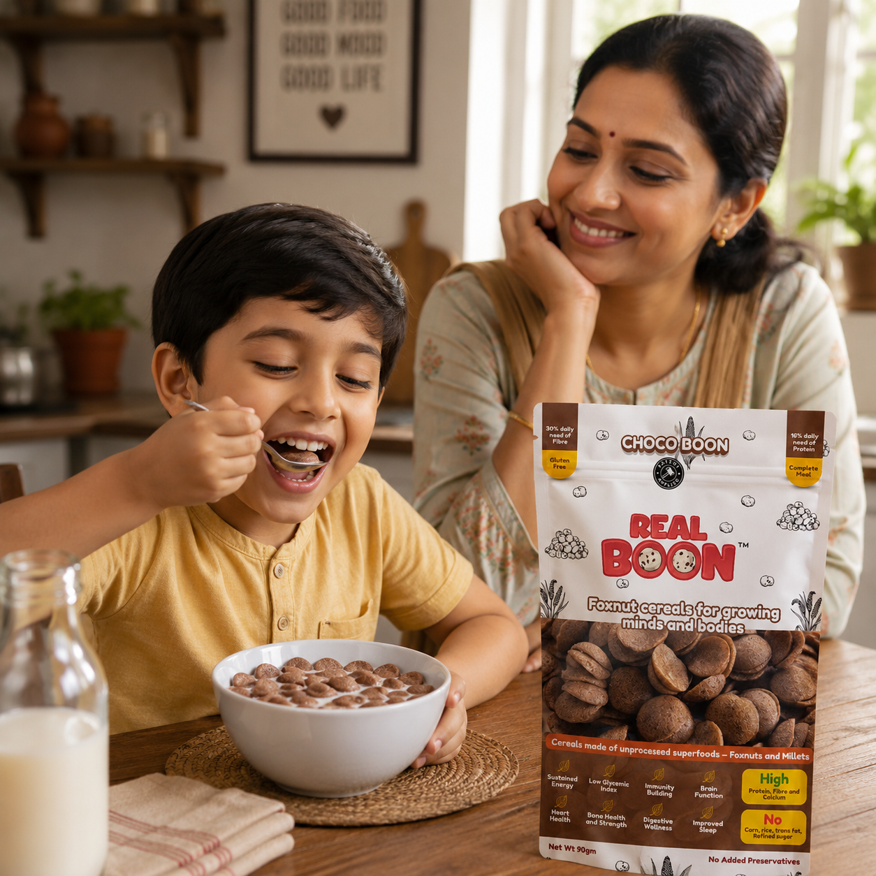 Real Boon - Makhana Millet Choco Cereal