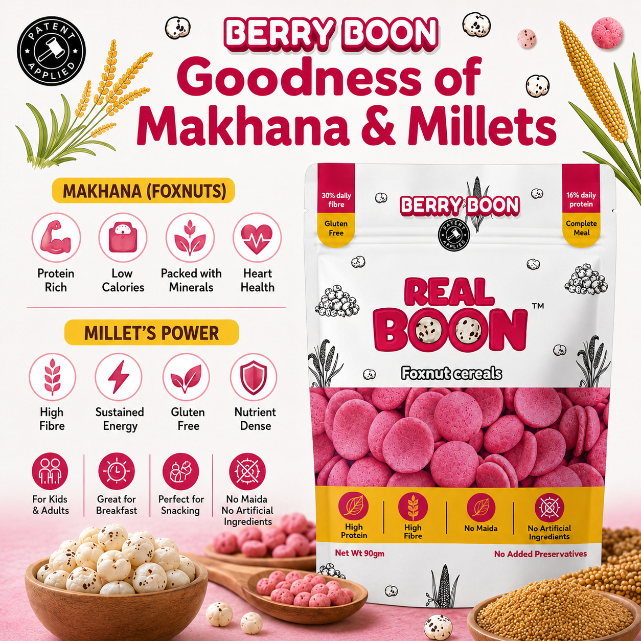 Berry Boon - Makhana Millet Berry Cereals